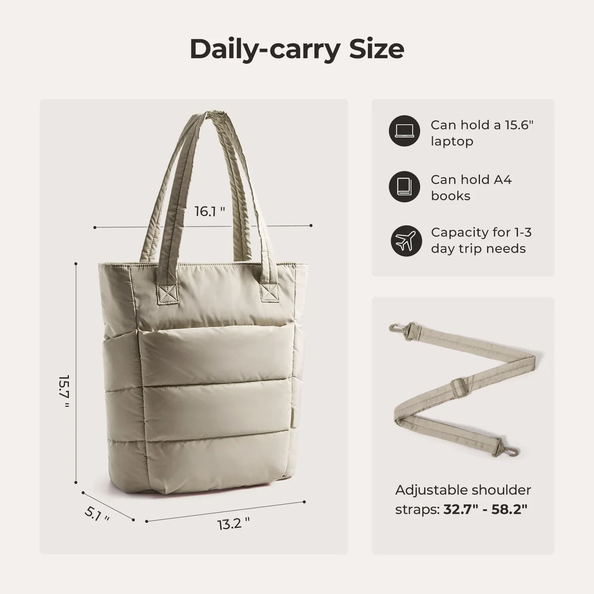 Bubble 21L Puffy Tote